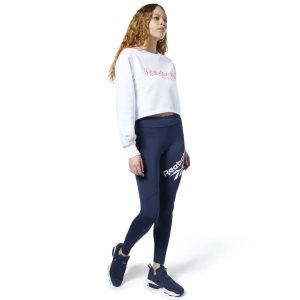 Reebok Classic Vector Leggings Damen - Navy - DE 658-ZJM